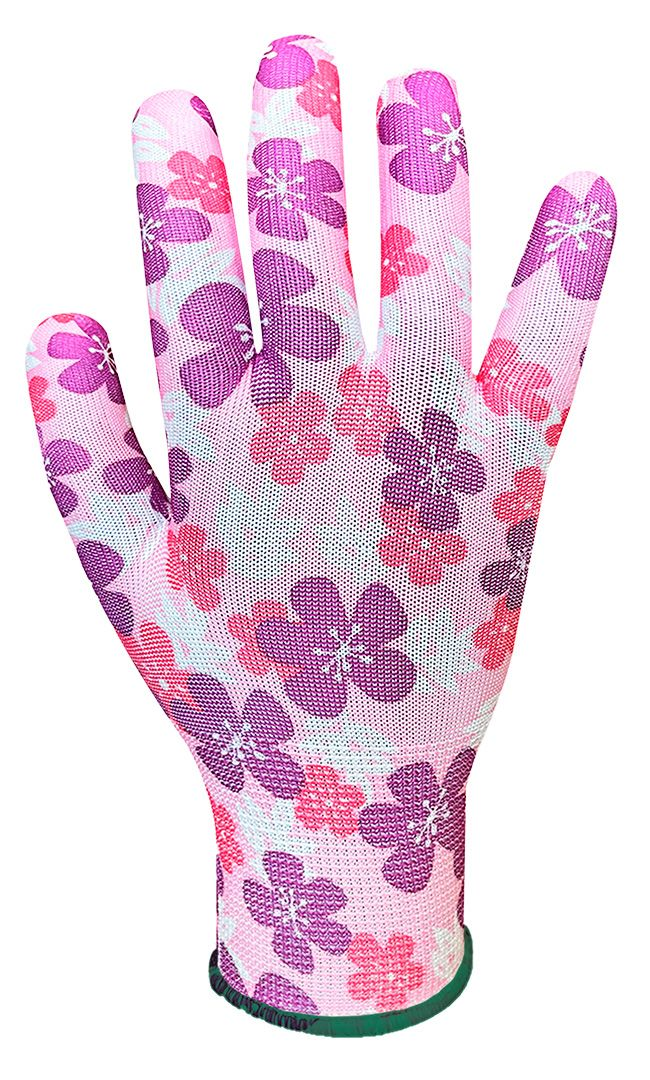 Рукавички робочі Verto, поліестер, р.9, рожевий в квіточку (97H148)фото