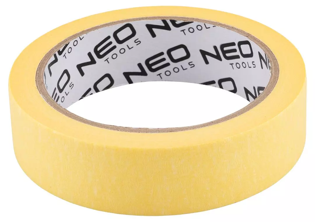 Стрічка малярна Neo Tools, 25мх25мм, жовтий набір 2шт (56-062)фото