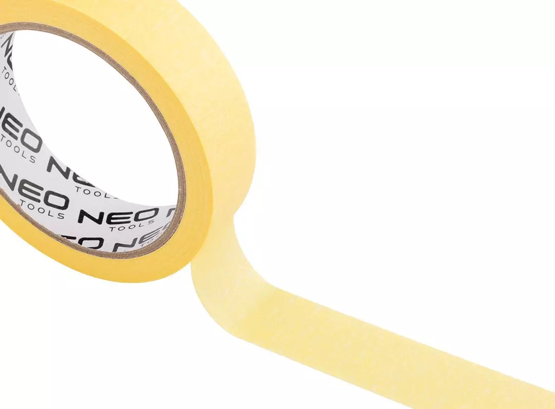 Стрічка малярна Neo Tools, 25мх25мм, жовтий набір 2шт (56-062)фото