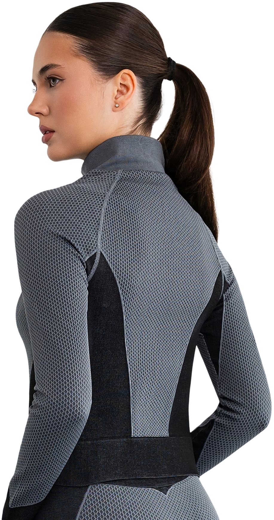 Лонгслів спортивний жіночий Giulia 7613 Sport Fit L/XL сірийфото