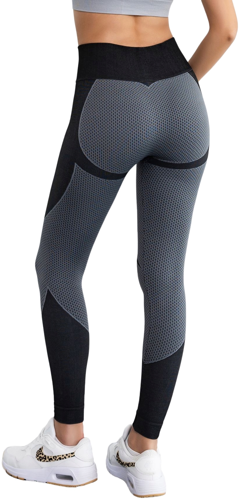 Легинсы женские Giulia 7614 Sport Fit S/M серые фото 2