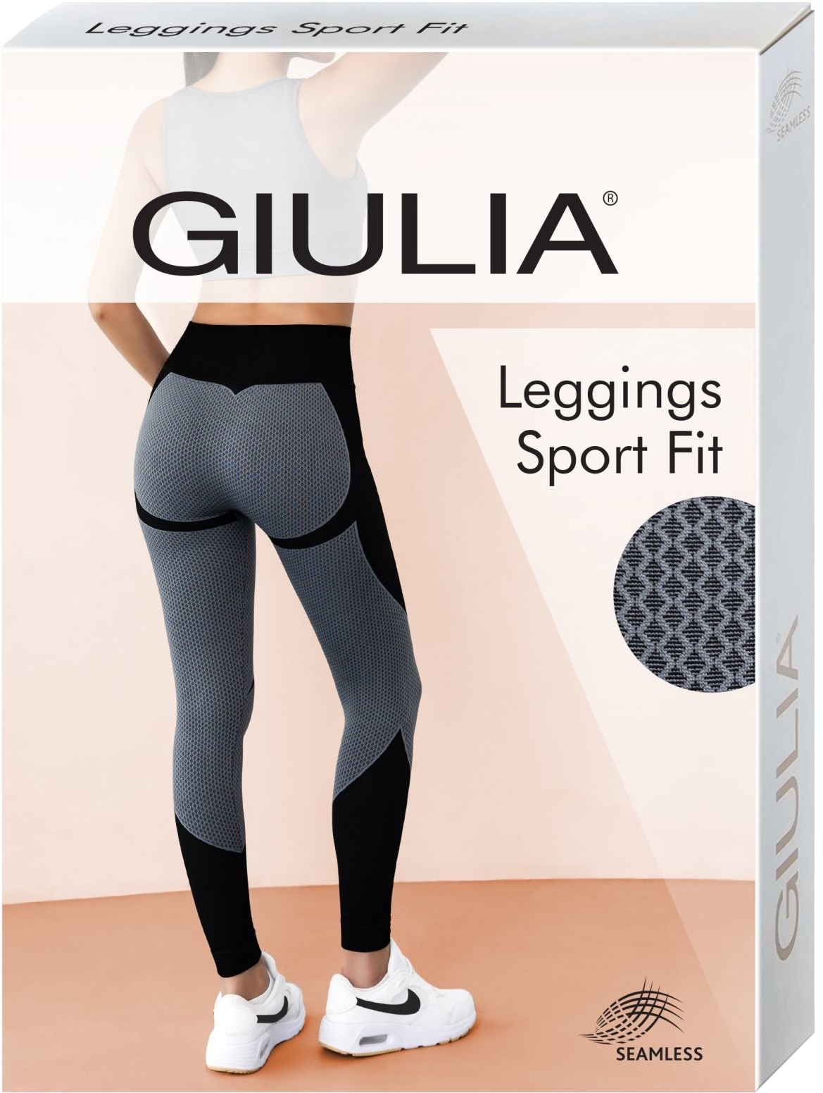 Легинсы женские Giulia 7614 Sport Fit S/M серые фото 6