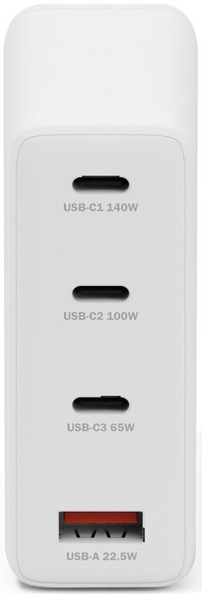 Зарядний пристрій DIGITUS GaN 3хUSB-C 1хUSB-A 140W (DA-10305)фото