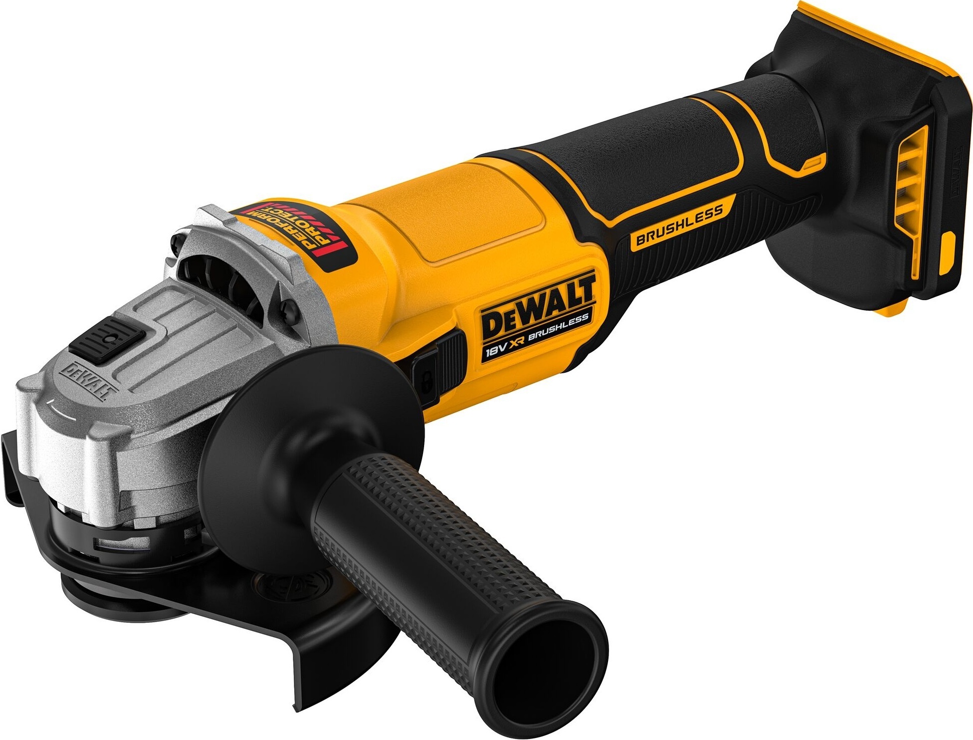 Шлифмашина угловая аккумуляторная DeWALT XR Li-lon 18В (без АКБ и ЗУ), (DCG407NT) фото 