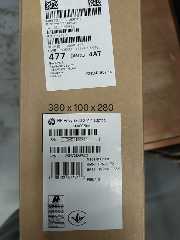 Ноутбук HP ENVY x360 14-fc0020ua (A0NV5EA)фото