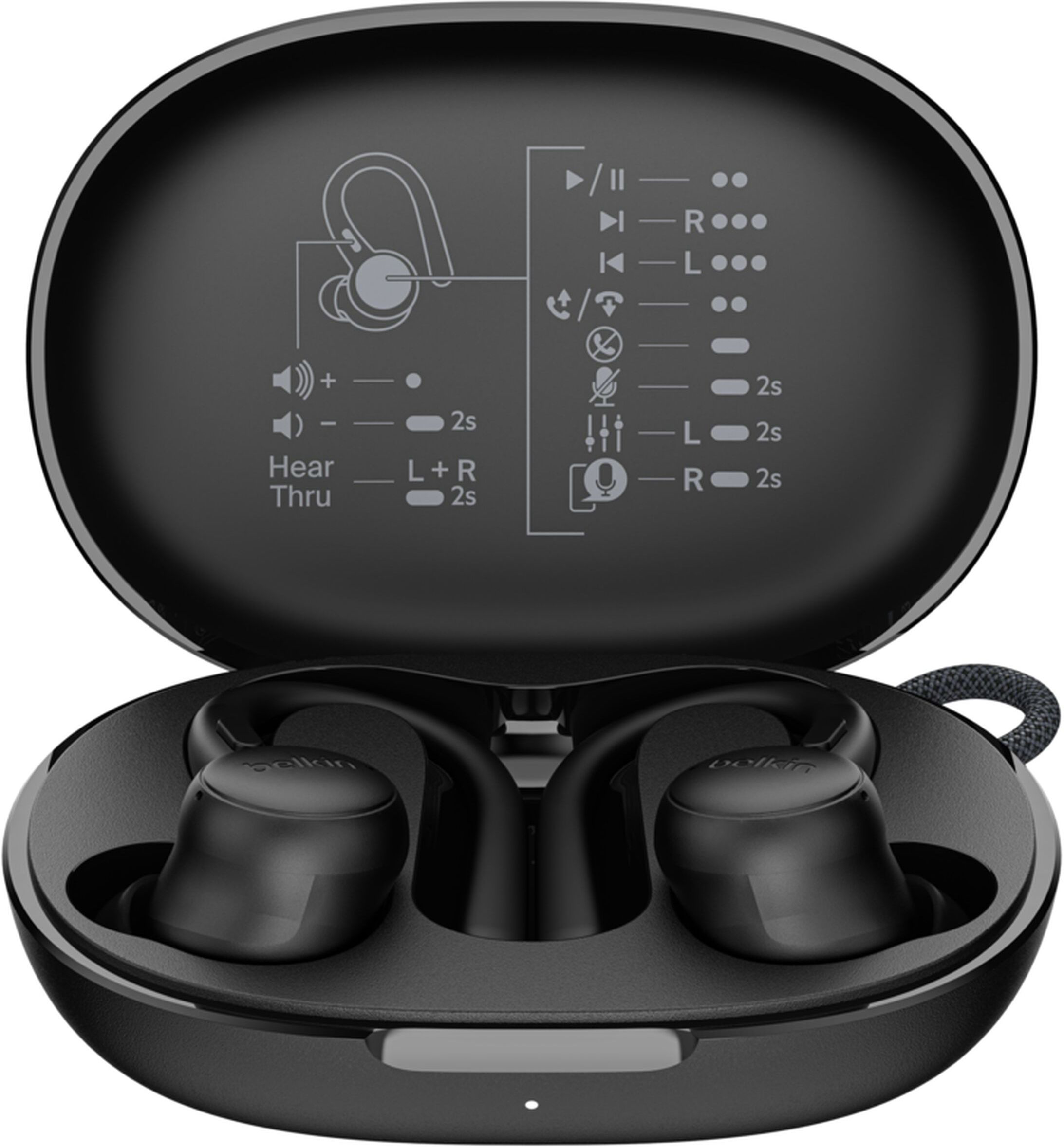 Наушники Belkin Soundform ActiveFit True Wireless Black (AUC016HQBK) фото 