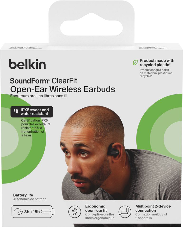 Навушники Belkin Soundform ClearFit True Wireless Black (AUC013CTBK)фото