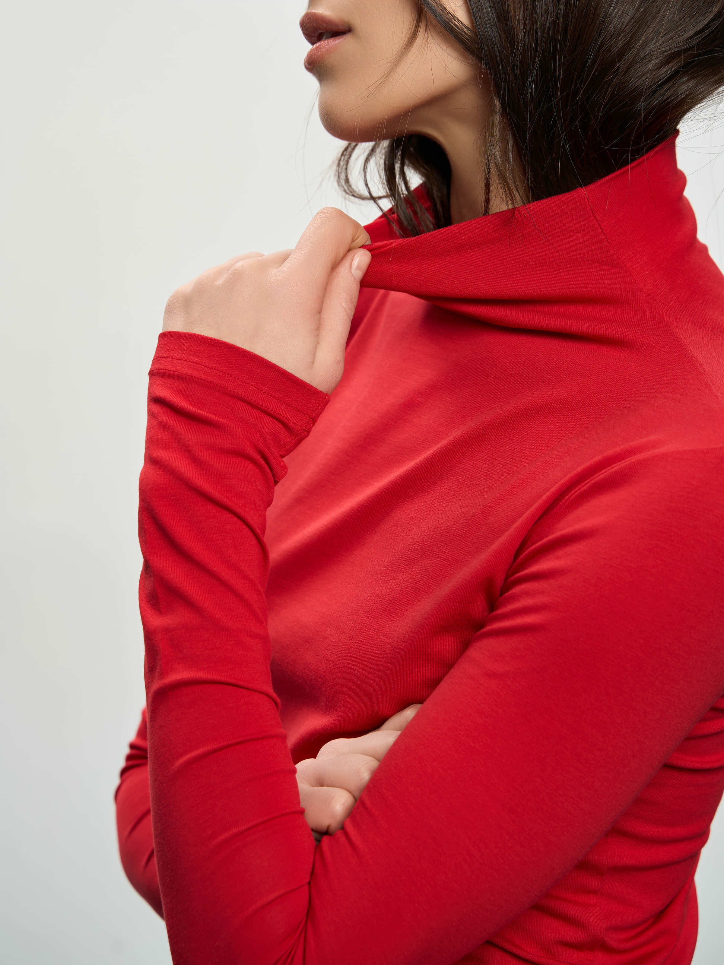 Водолазка женская Roza 240402 XL красная фото 