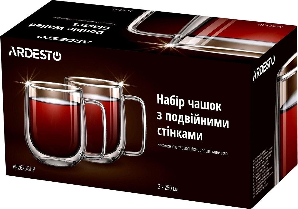 Комплект Електрочайник Electrolux E3K1-3ST + Набір чашок з ручками ARDESTO AR2625GHPфото