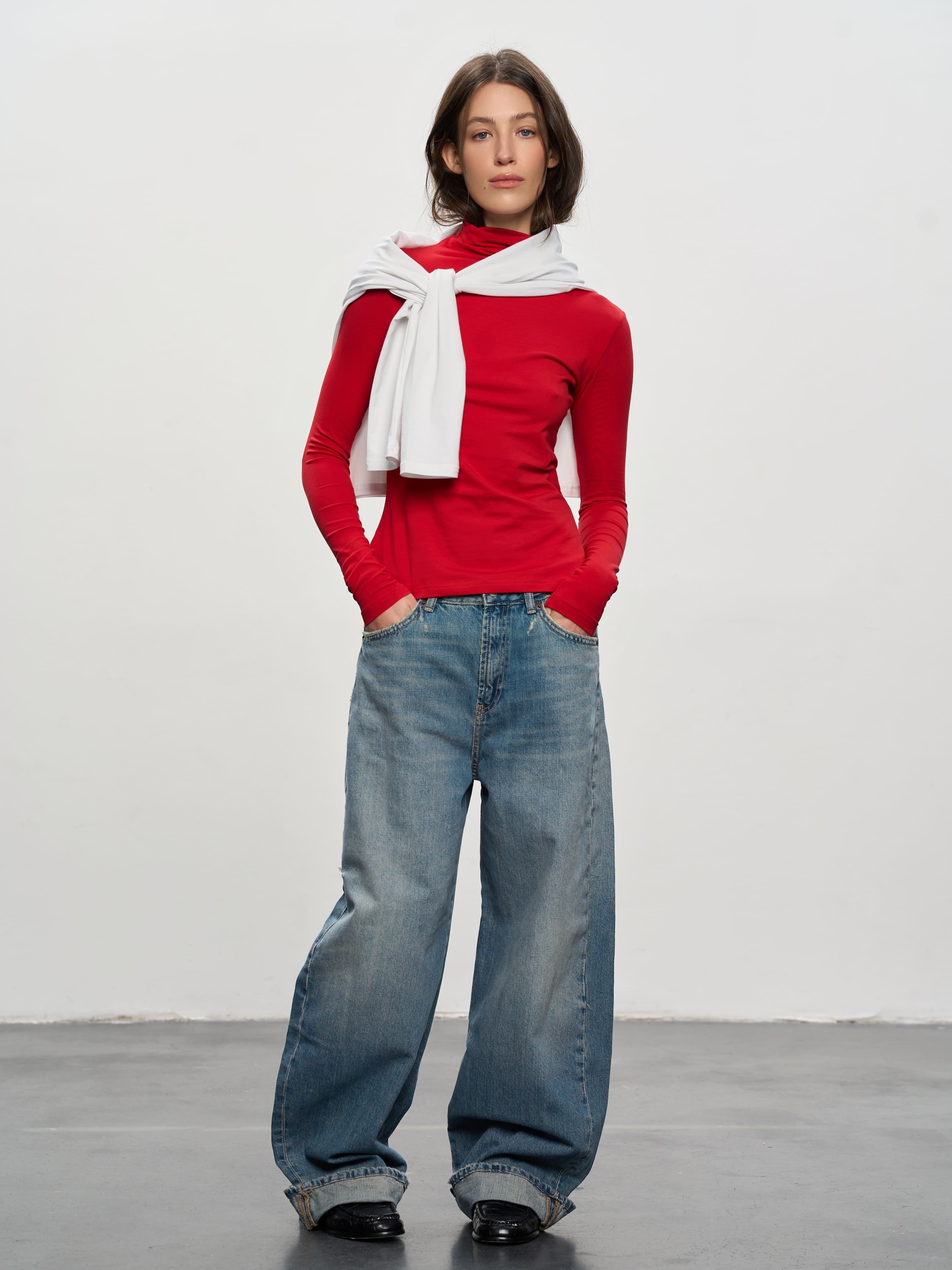 Водолазка женская Roza 240402 2XL красная фото 