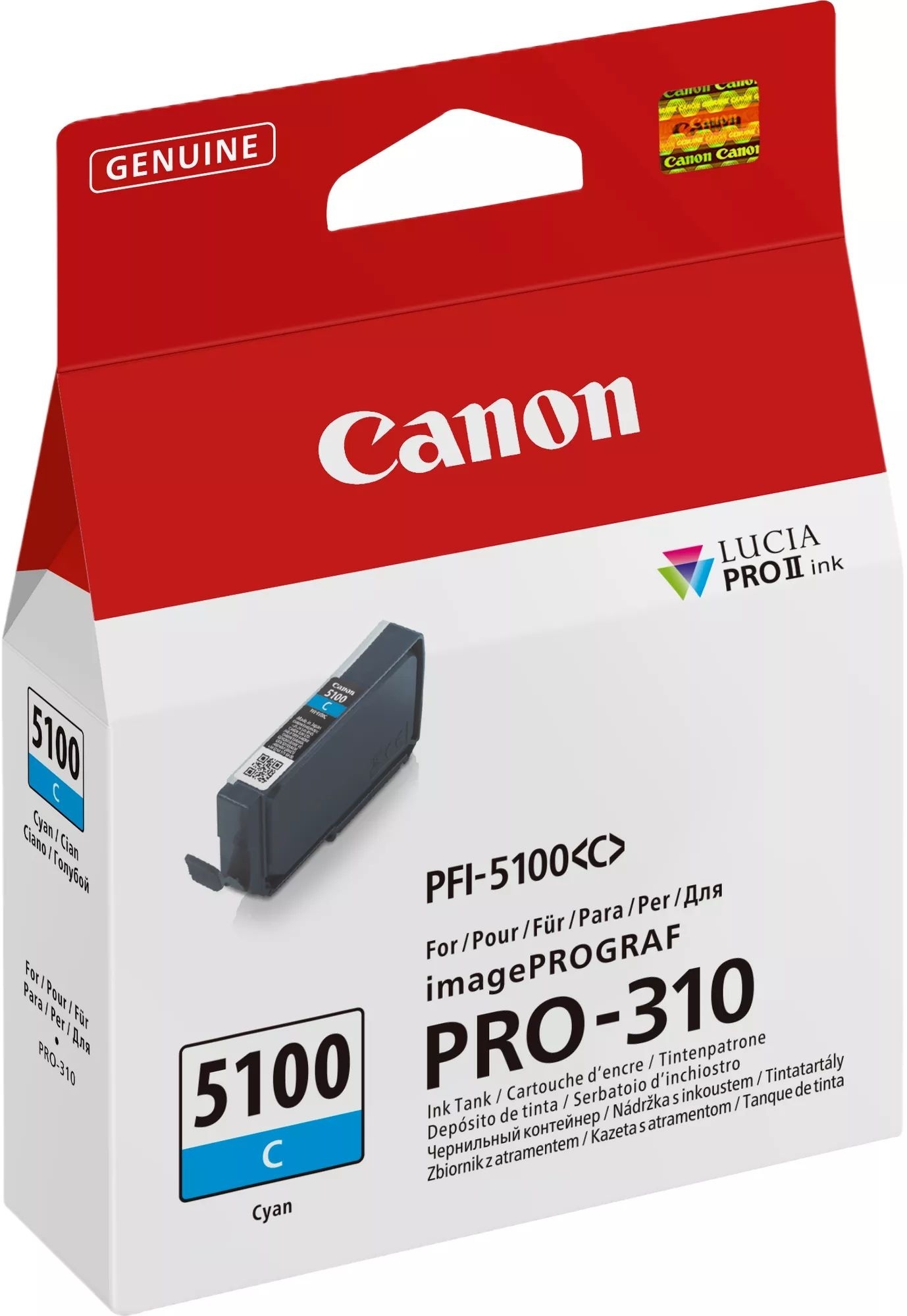 Картридж струменевий Canon PFI-5100 imagePROGRAF Pro-310 Cyan фото 