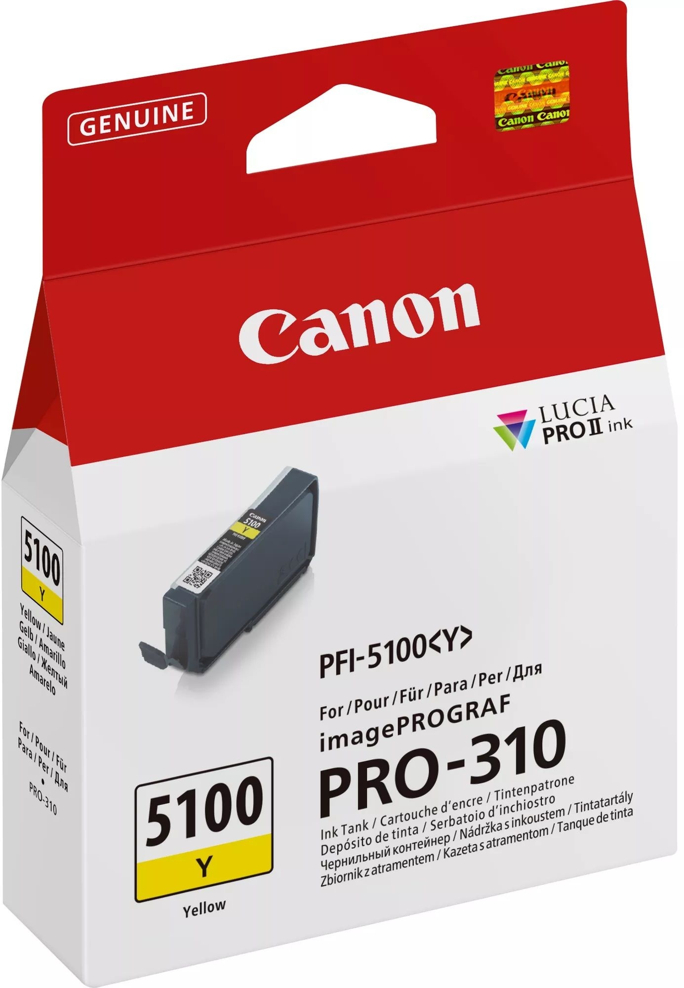 Картридж струменевий Canon PFI-5100 imagePROGRAF Pro-310 Yellow фото 