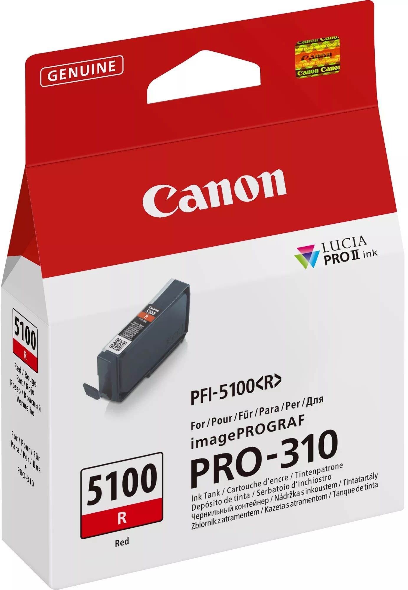 Картридж струменевий Canon PFI-5100 imagePROGRAF Pro-310 Red фото 