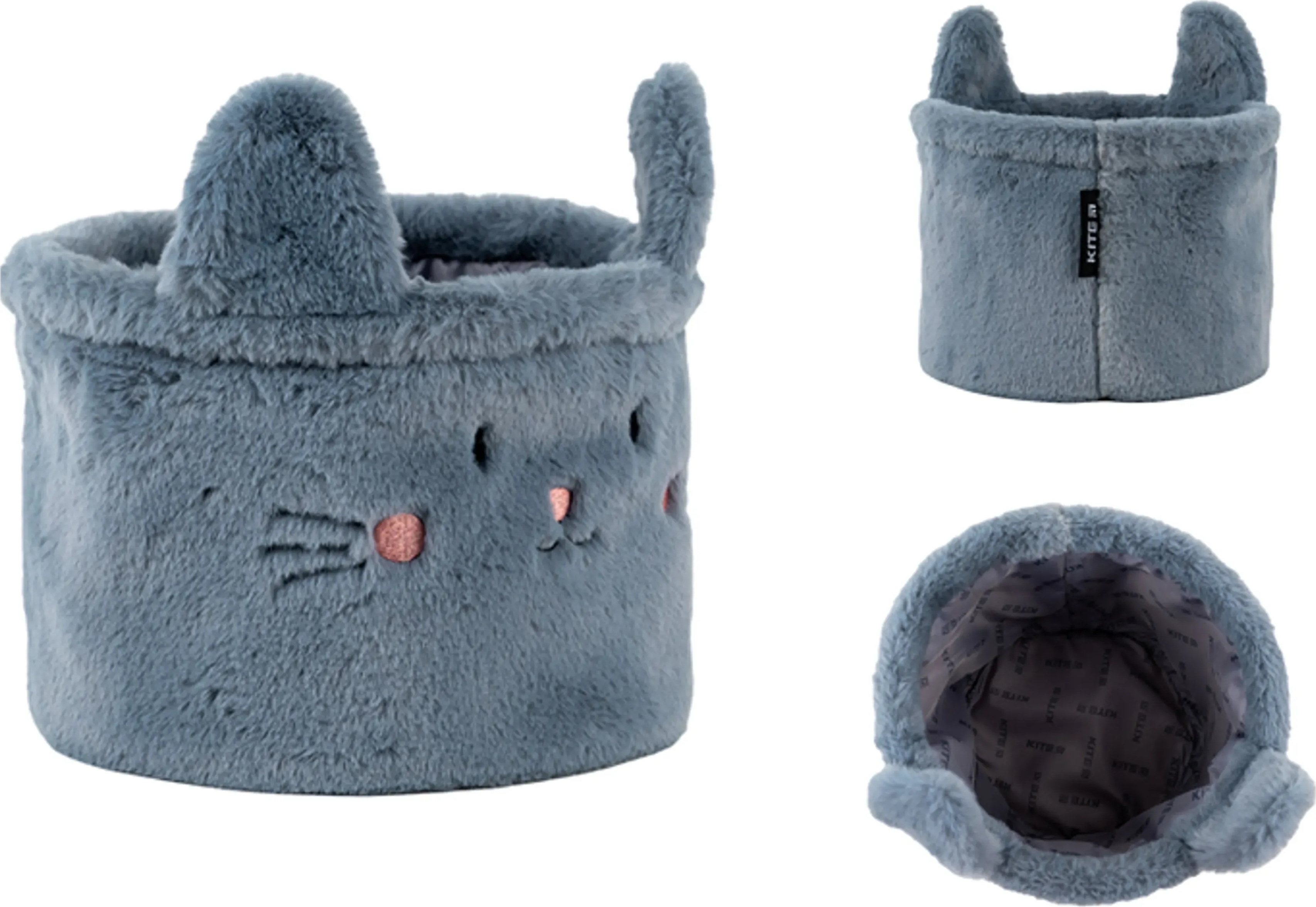 Кошик для зберігання Kite 3100 Cute Cat 20х16 см, плюшевий (K24-3100S-2)фото