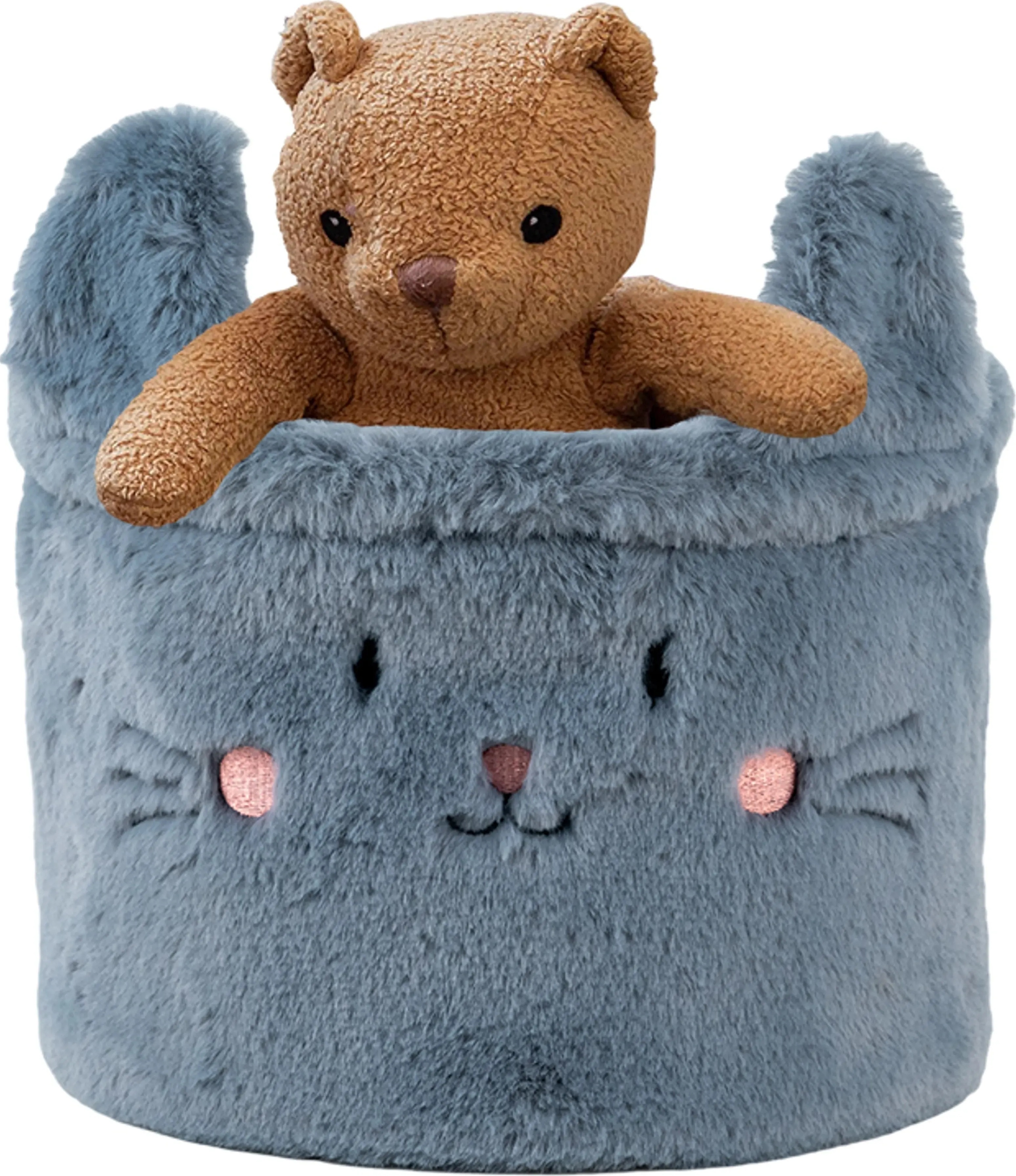 Кошик для зберігання Kite 3100 Cute Cat 20х16 см, плюшевий (K24-3100S-2)фото