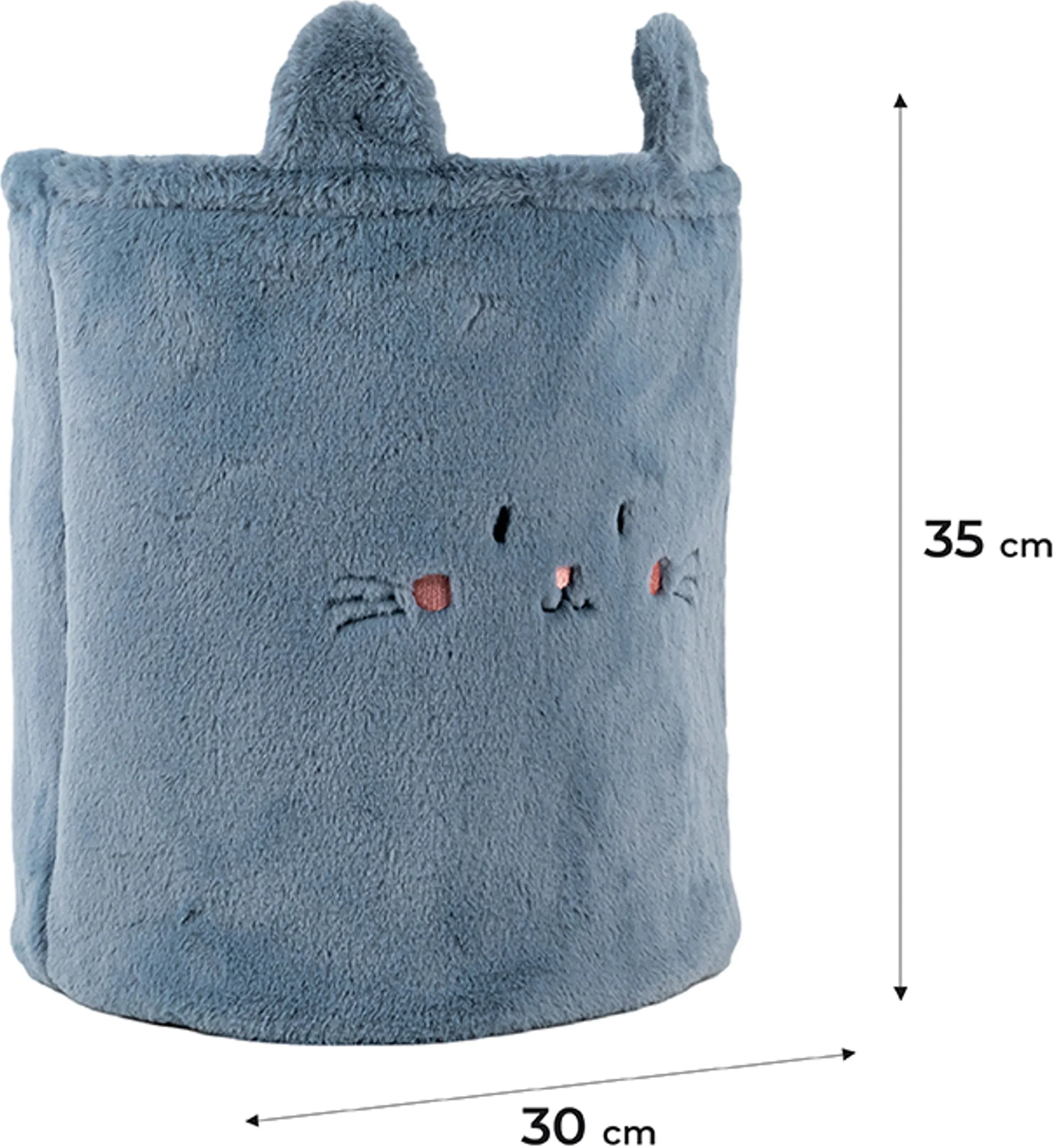 Кошик для зберігання Kite 3100 Cute Cat 30х35 см, плюшевий (K24-3100L-2)фото