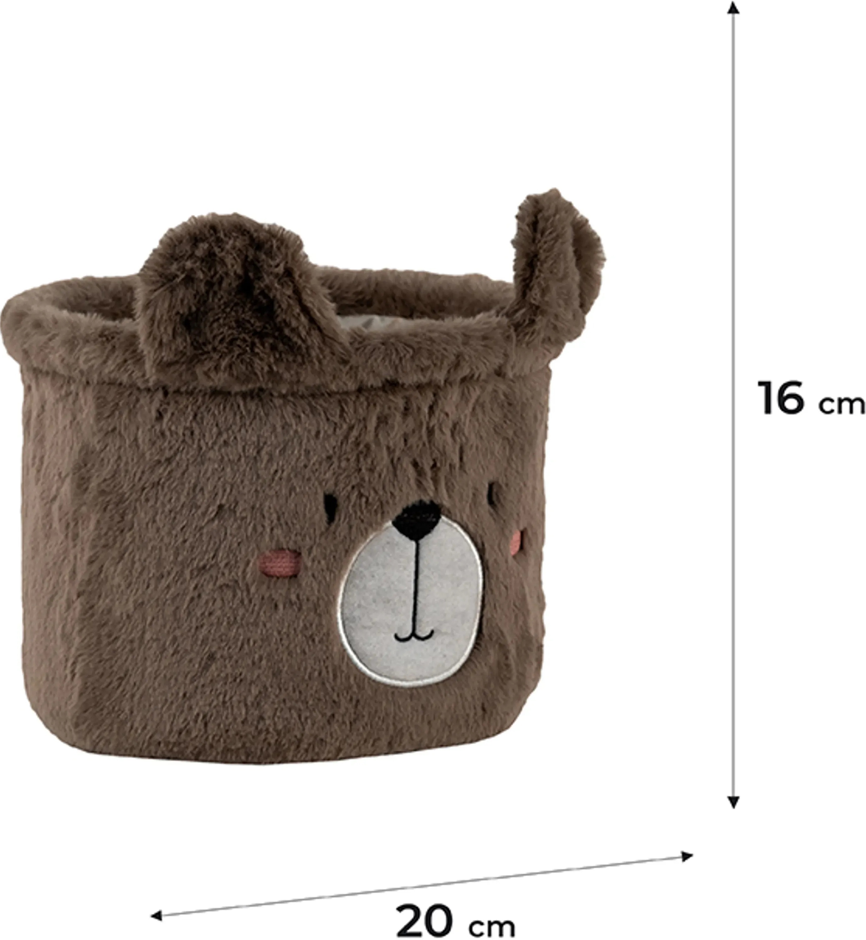 Кошик для зберігання Kite 3100 Sweet Bear 20х16 см, плюшевий (K24-3100S-3)фото