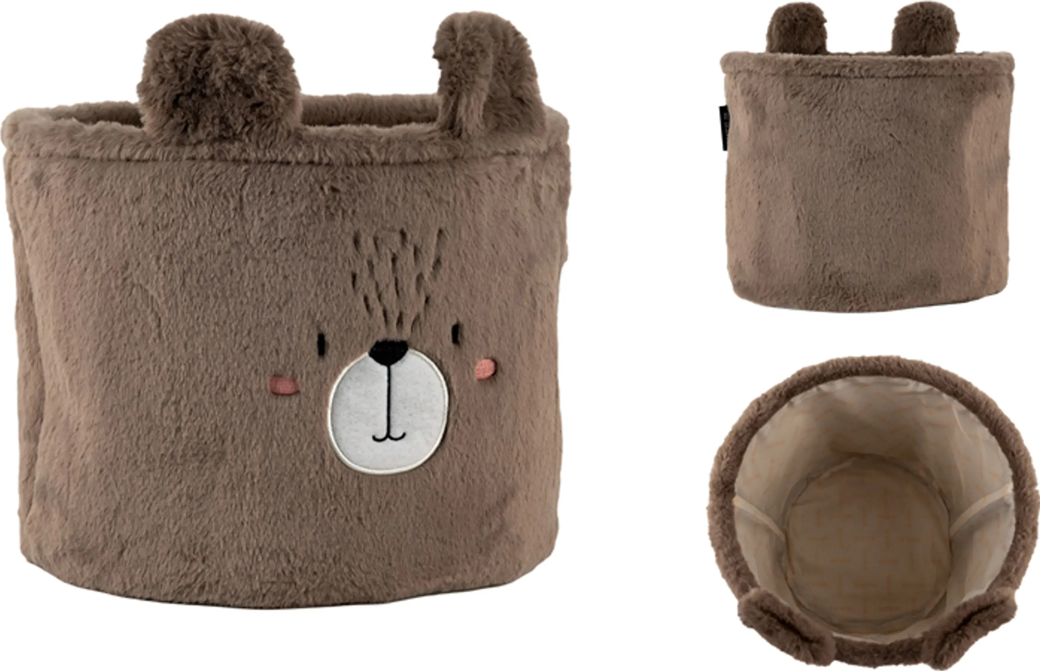 Корзина для хранения Kite 3100 Sweet Bear 30х25 см, плюшевая (K24-3100M-3) фото 