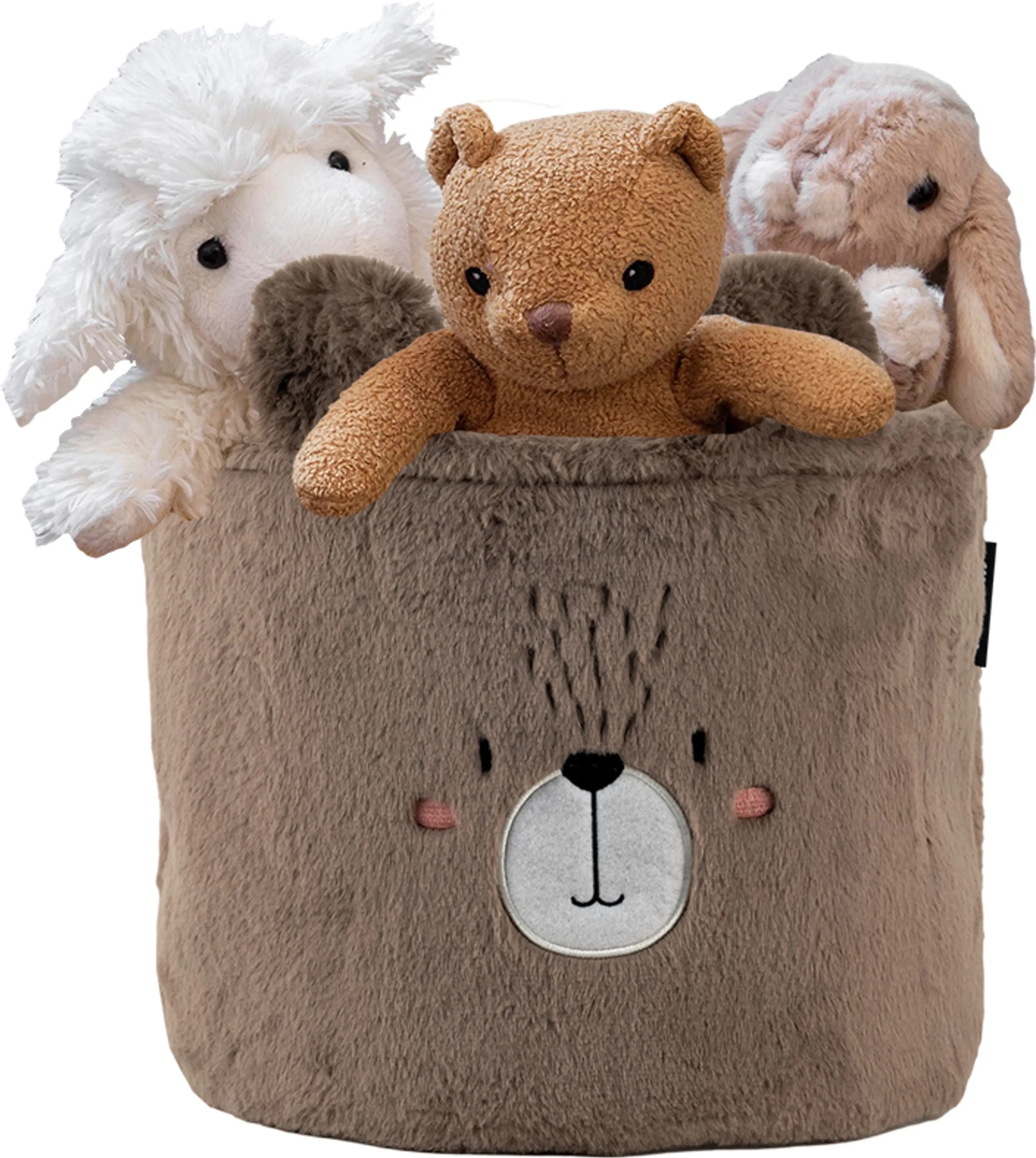 Корзина для хранения Kite 3100 Sweet Bear 30х25 см, плюшевая (K24-3100M-3) фото 