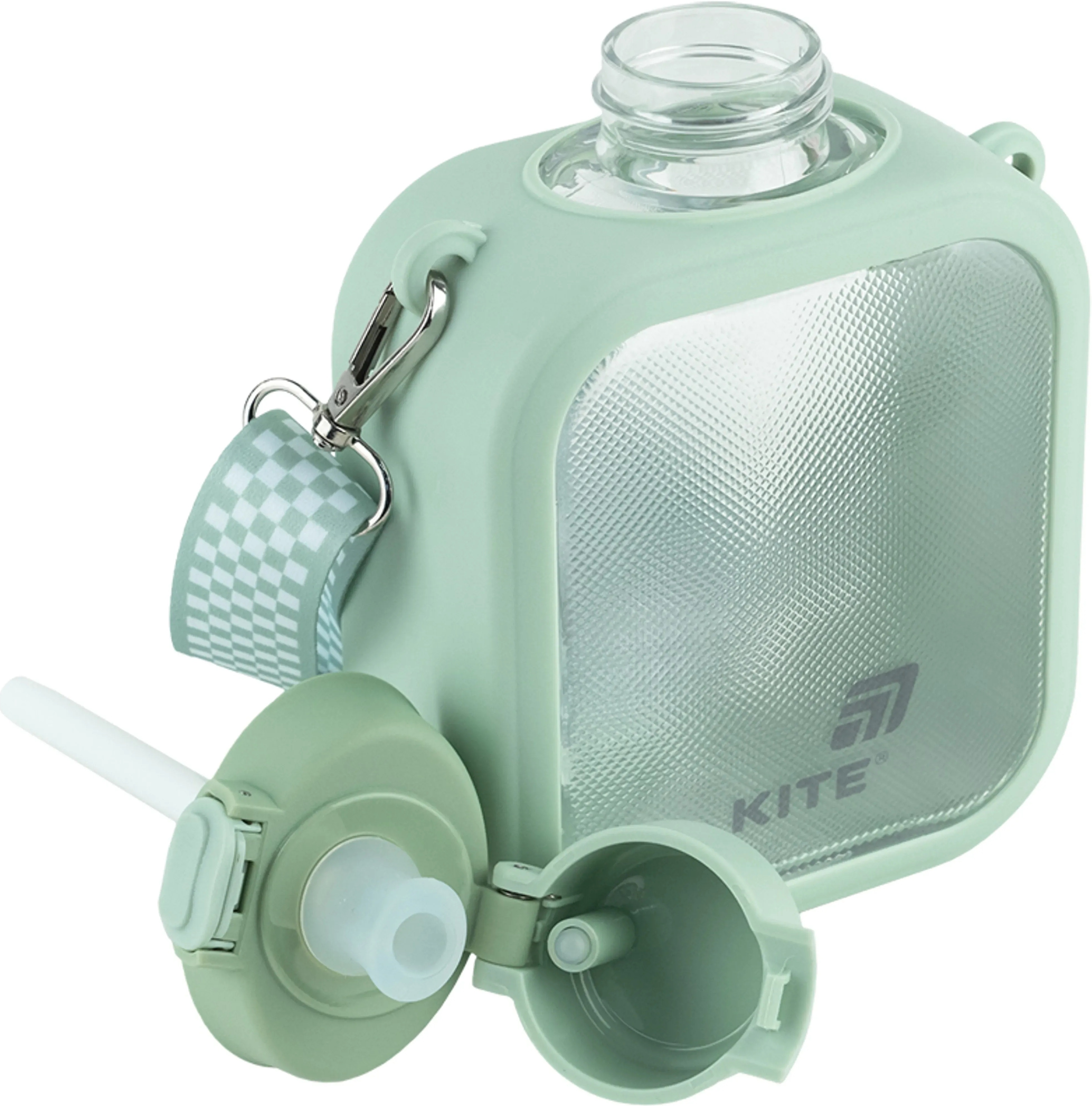 Пляшечка для води Kite, 700 мл, зелена (K25-1237-2)фото