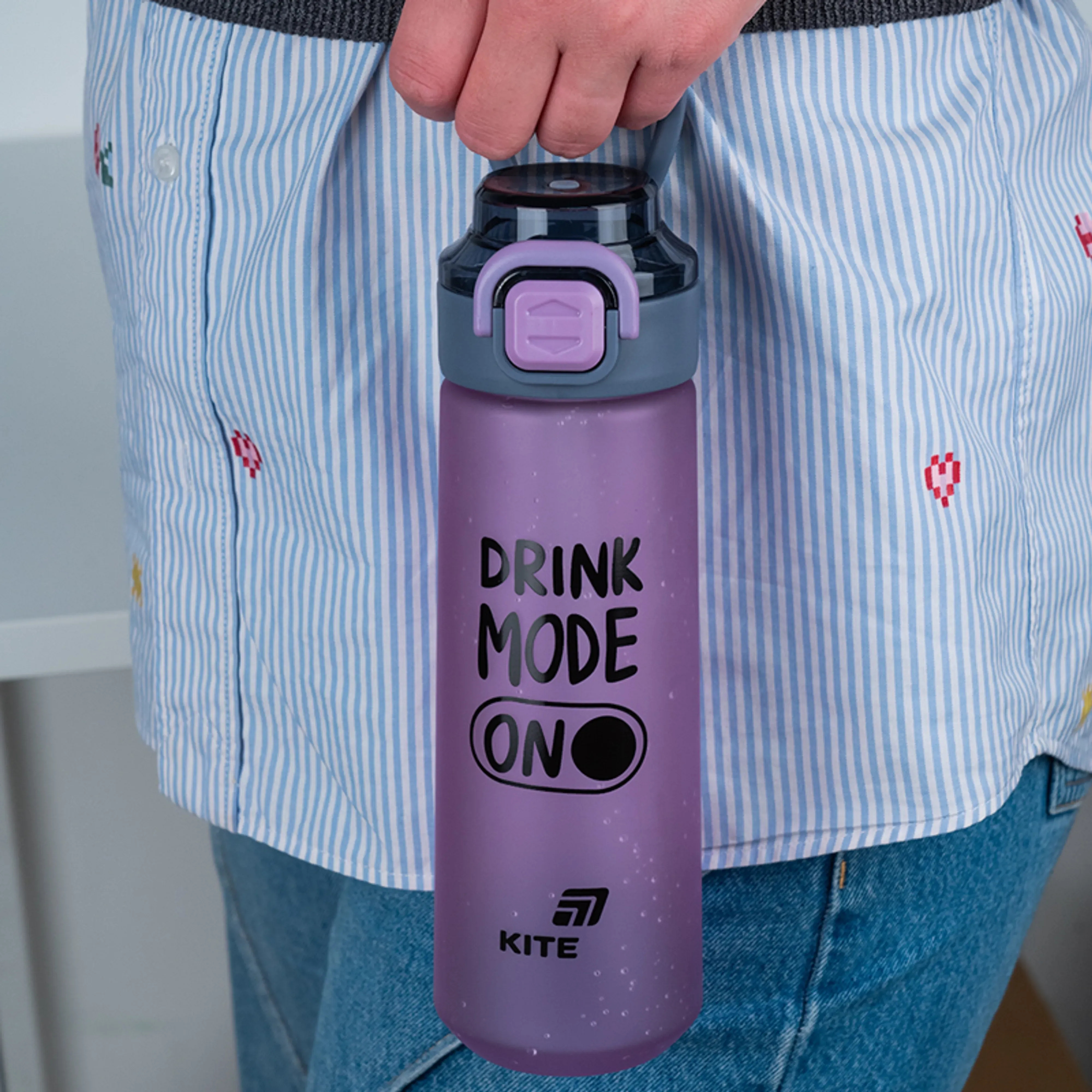 Бутылочка для воды Kite, 760 мл, фиолетовая (K25-1214-2) фото 