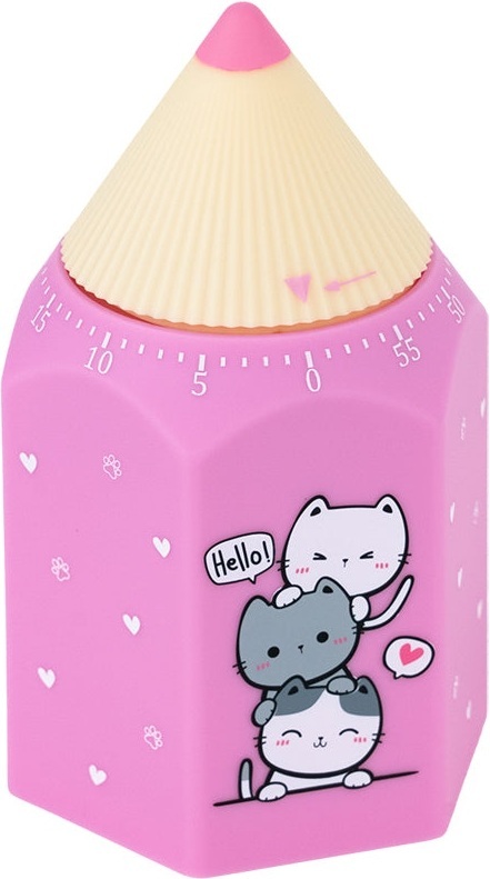 Таймер механічний Kite Cute Cats (K24-171-1)фото