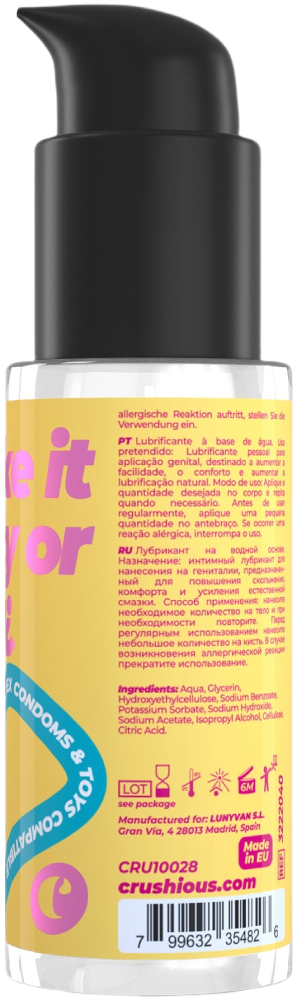 Лубрикант Crushious на водной основе 50 мл фото 
