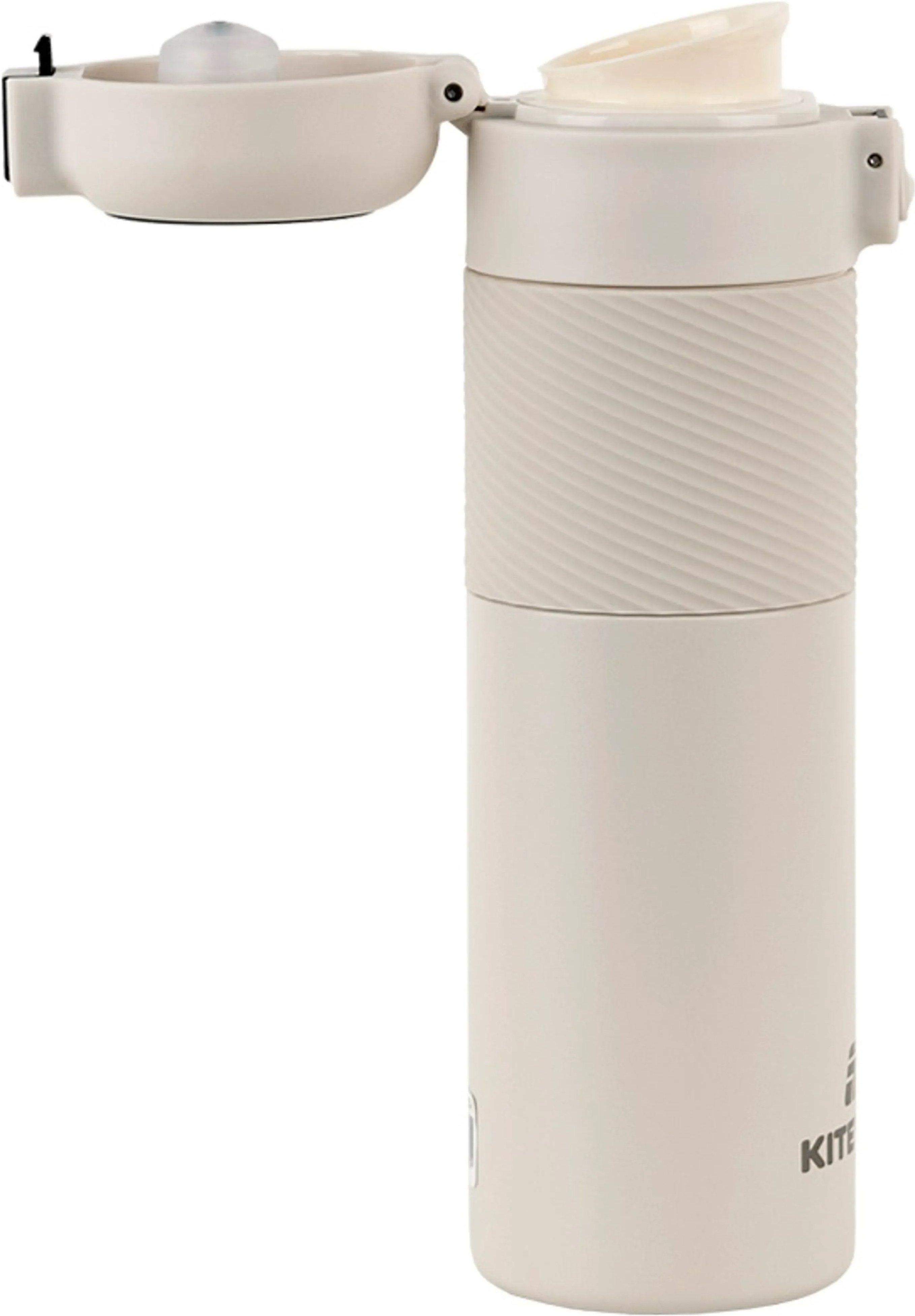 Термос Kite с термодатчиком 450 мл, бежевый (K25-1227-1) фото 