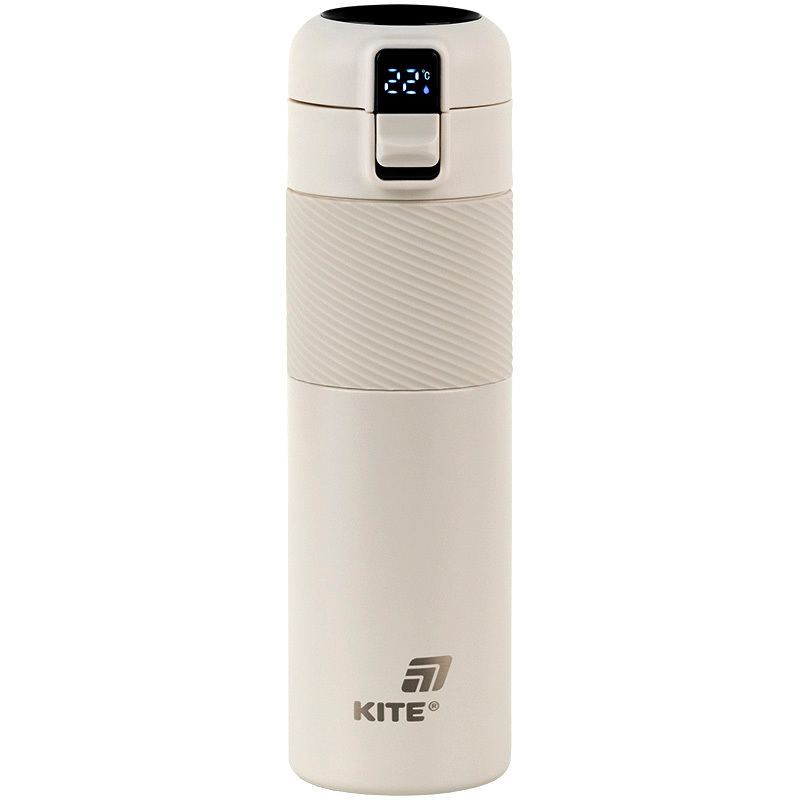 Термос Kite с термодатчиком 450 мл, бежевый (K25-1227-1) фото7
