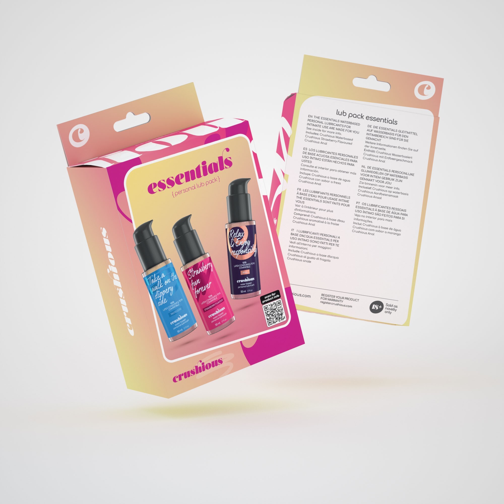 Набор лубрикантов Crushious Essentials 3в1 50мл x 3шт фото 