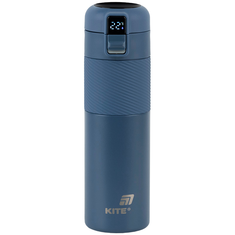 Термос Kite с термодатчиком 450 мл, синий (K25-1227-2) фото7