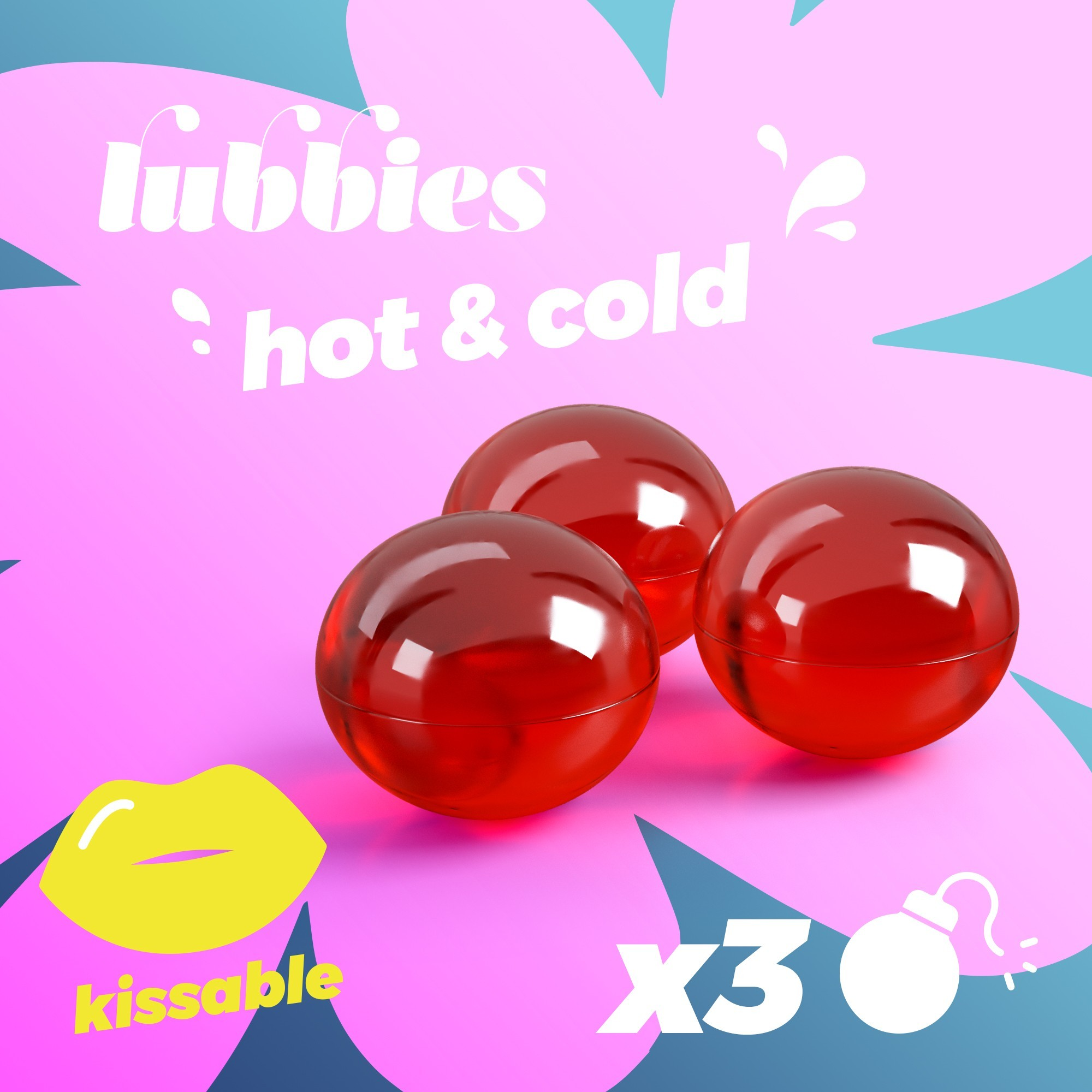 Массажные масляные шарики Crushious Lubbies с эффектом тепла и холода 3 шт. фото2