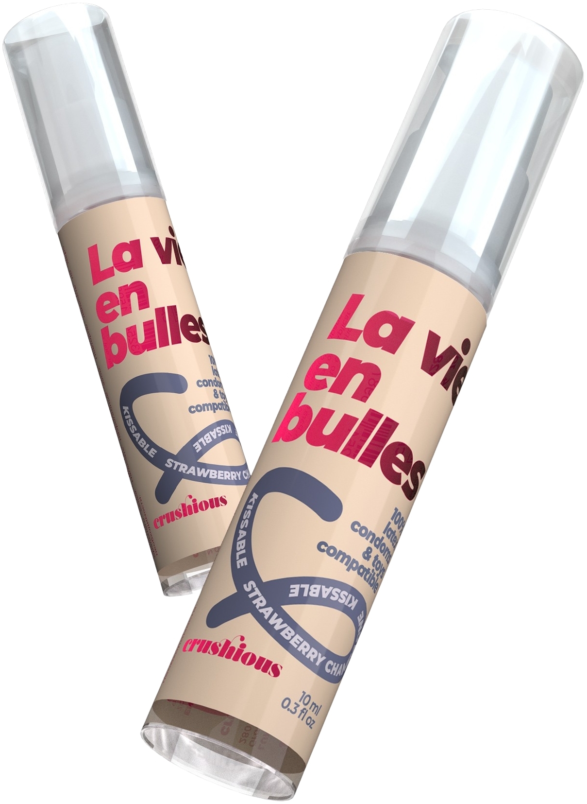 Лубрикант оральный Crushious Steal My Kisses со вкусом клубничного шампанского 10 мл фото 