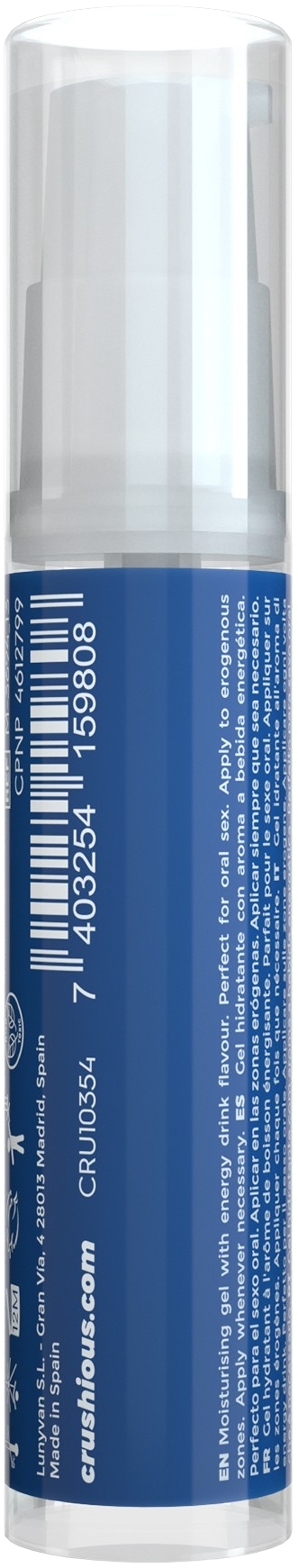 Лубрикант оральный Crushious Steal My Kisses со вкусом энергетического напитка 10 мл фото 