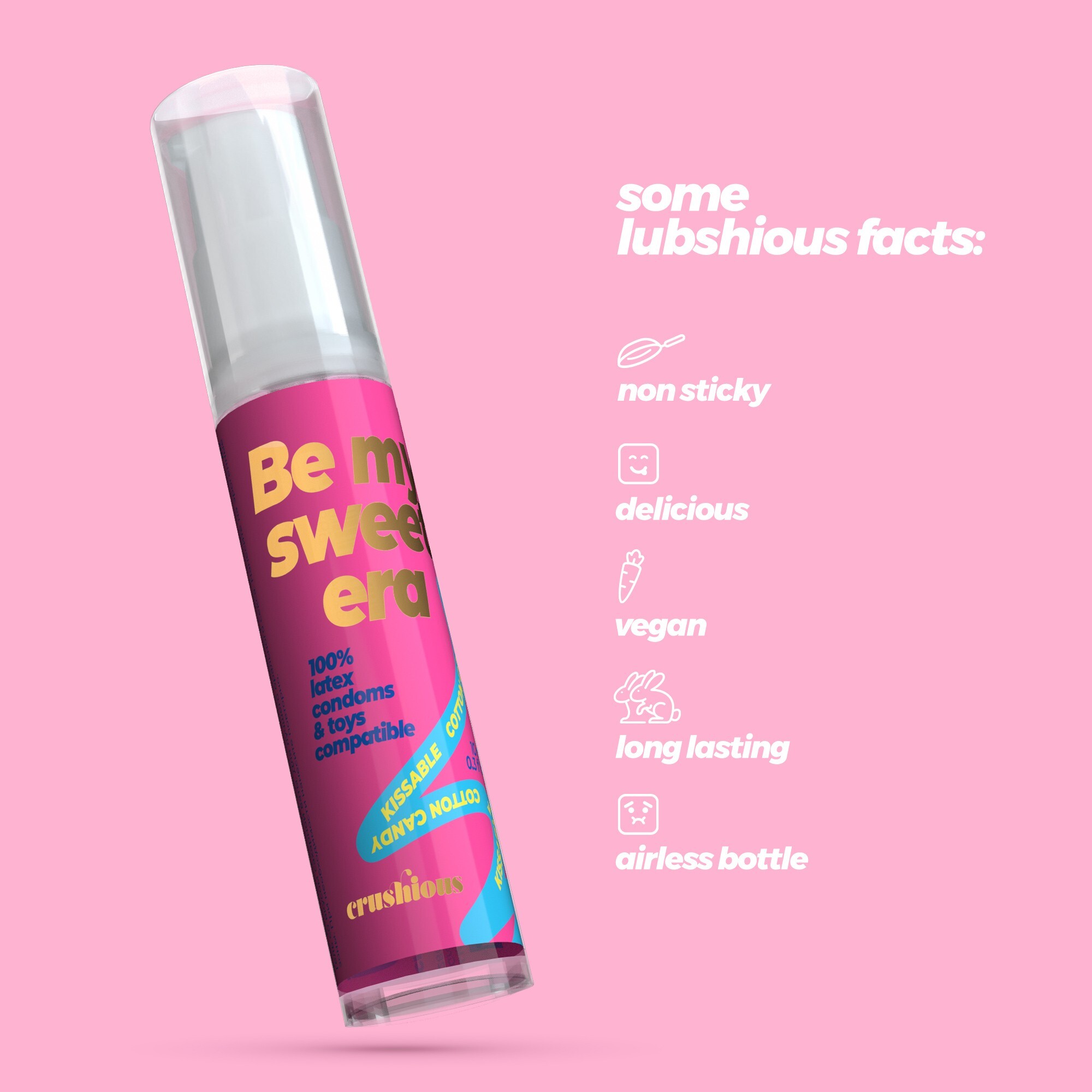 Лубрикант оральный Crushious Steal My Kisses со вкусом сладкой ваты 10 мл фото 