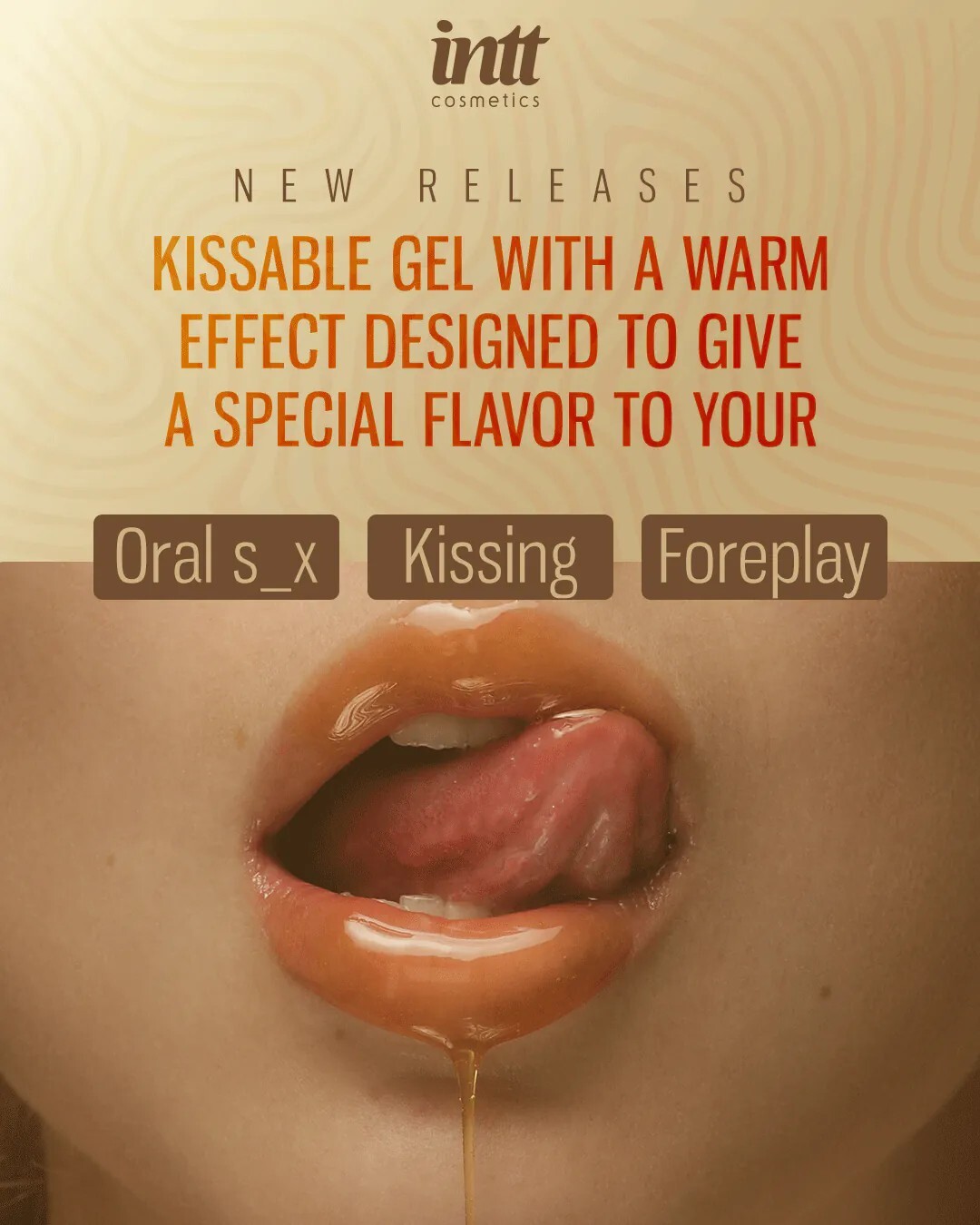 Лубрикант Intt Lick Me с эффектом тепла со вкусом персика 50 мл фото 