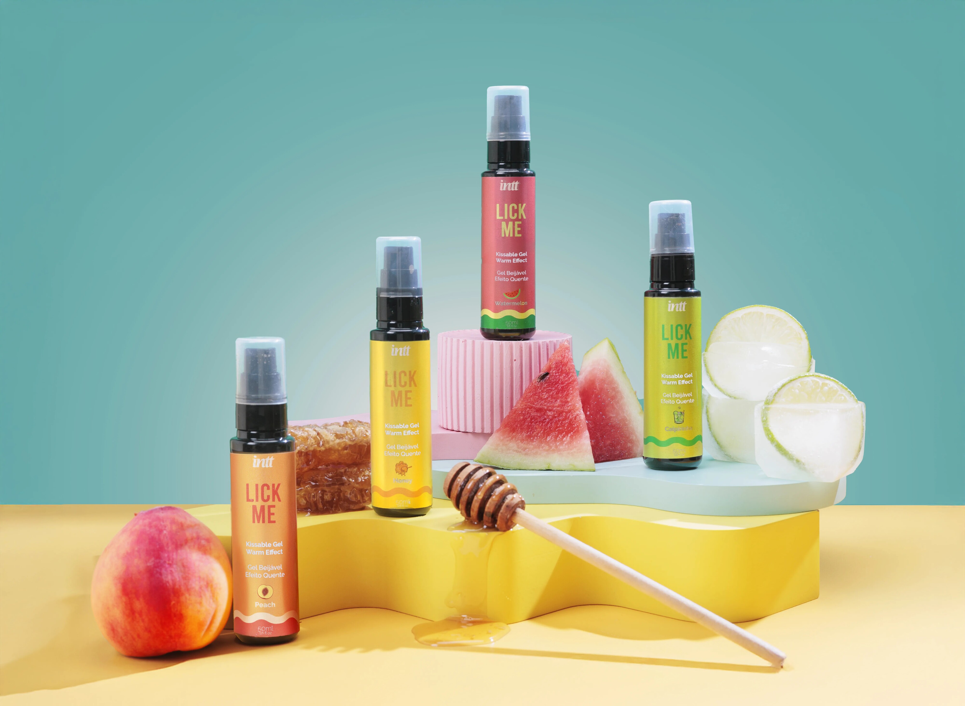 Лубрикант Intt Lick Me с эффектом тепла со вкусом арбуза 50 мл фото 
