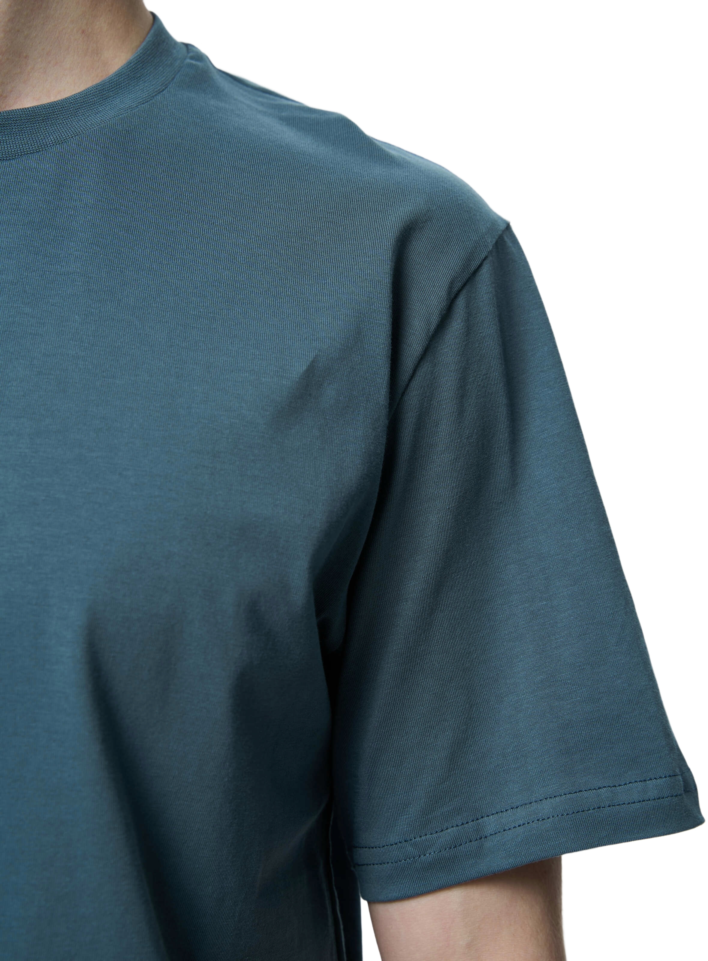 Футболка бавовняна чоловіча Roza 231101 S темно-бірюзовафото