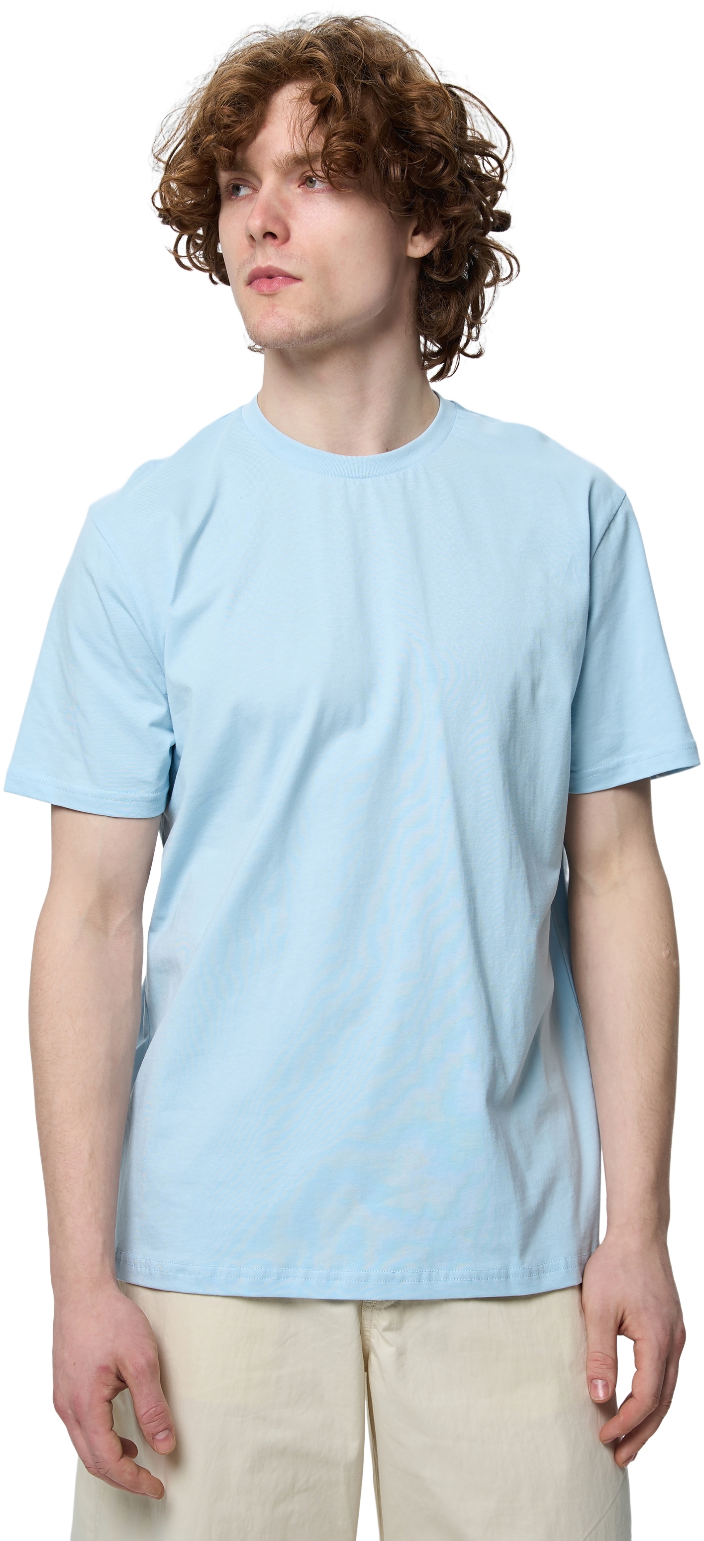 Футболка бавовняна чоловіча Roza 231101 XL сіро-блакитнафото