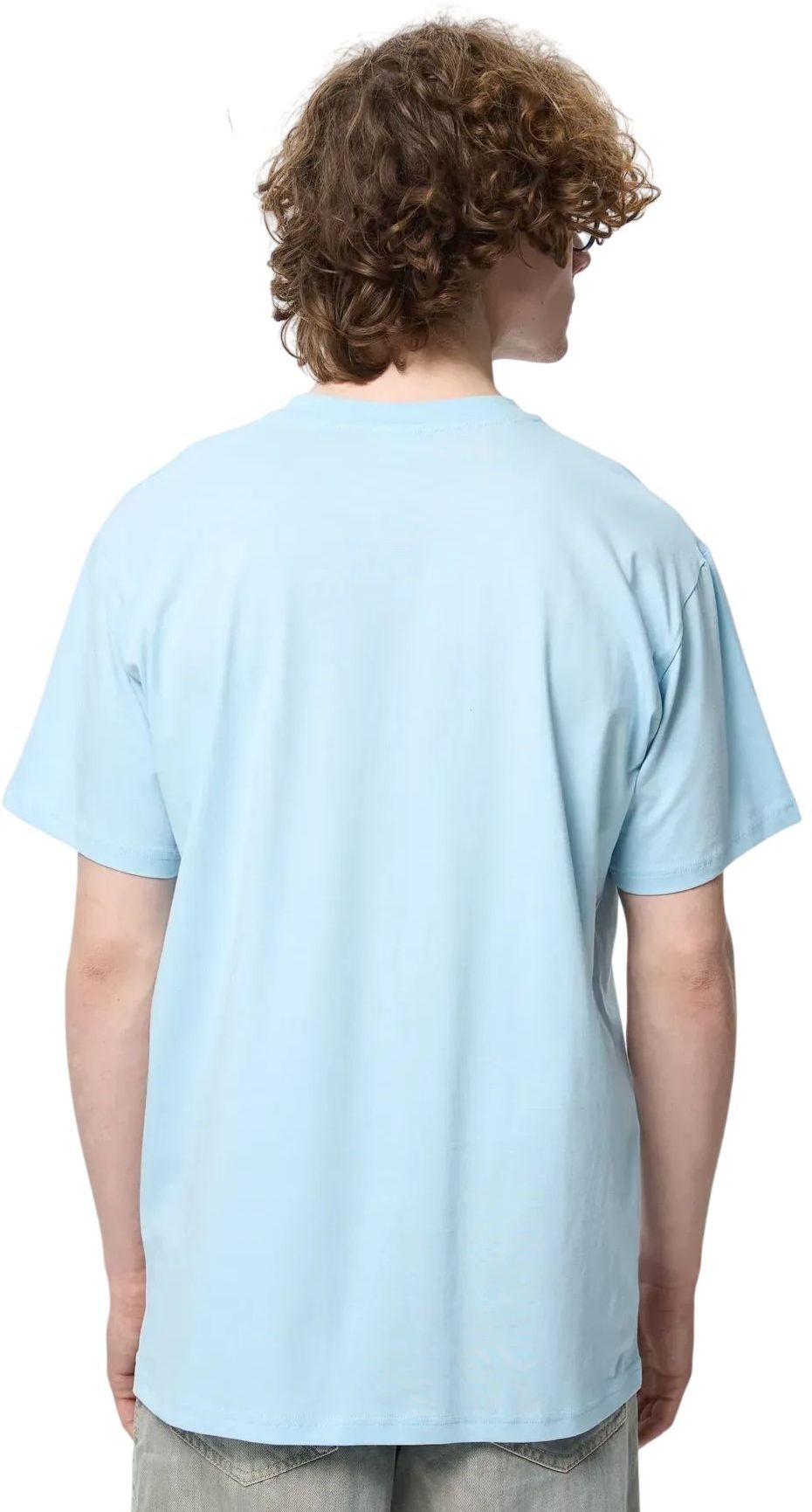 Футболка бавовняна чоловіча Roza 220501 2XL сіро-блакитнафото