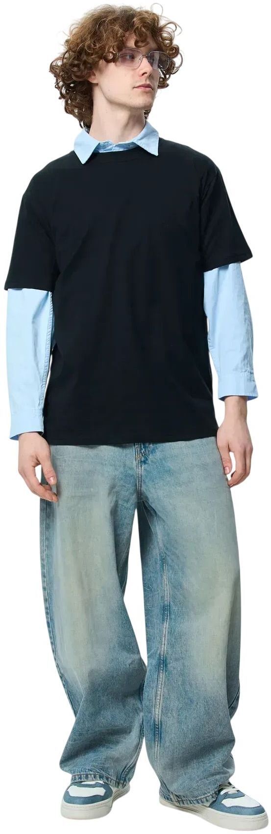 Футболка бавовняна чоловіча Roza 220501 4XL чорнафото