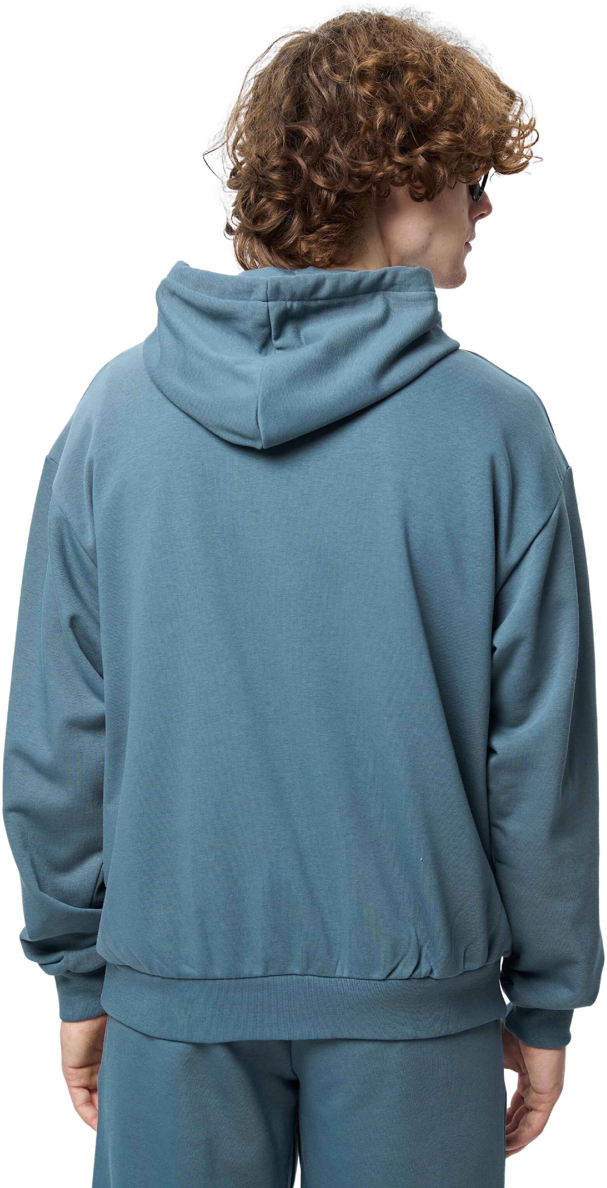 Худі на молнії чоловіче Roza 211140 S темно-бірюзовефото