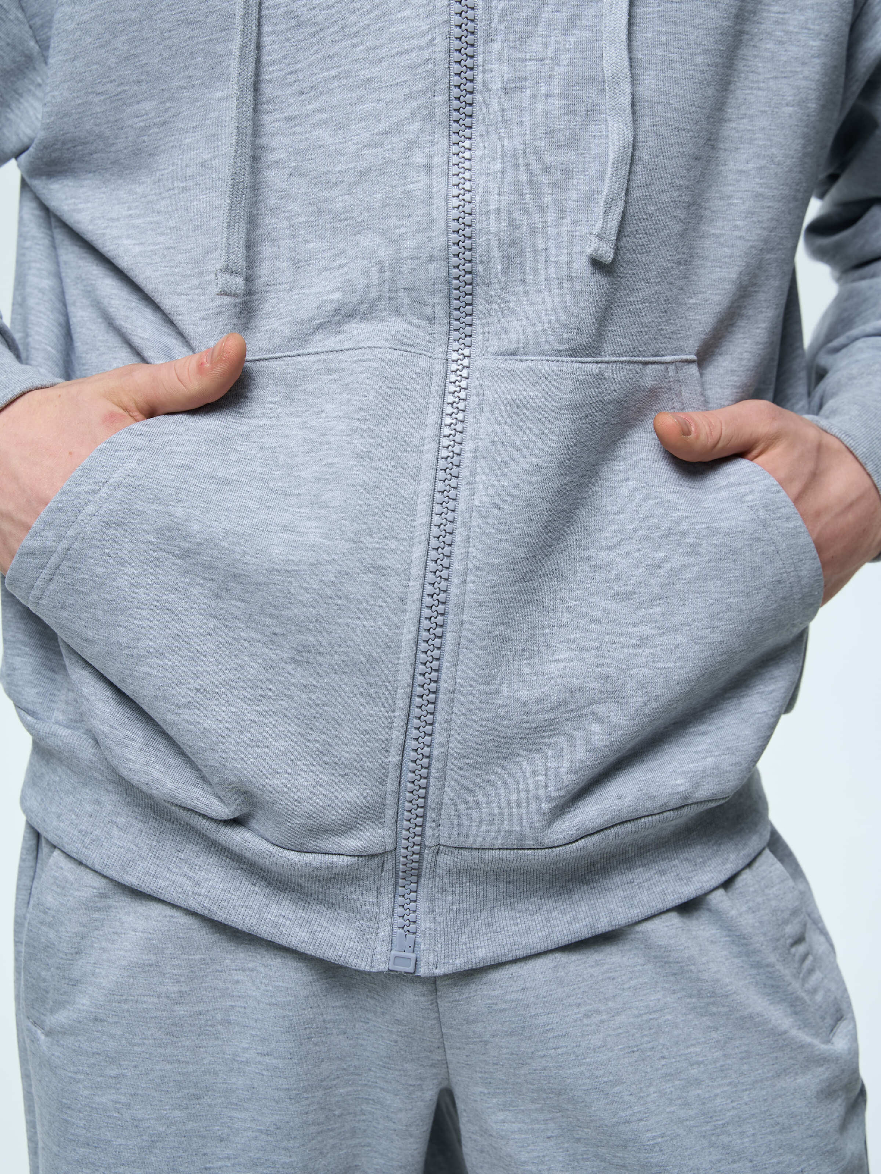 Худі на молнії чоловіче Roza 211140 XL сірефото