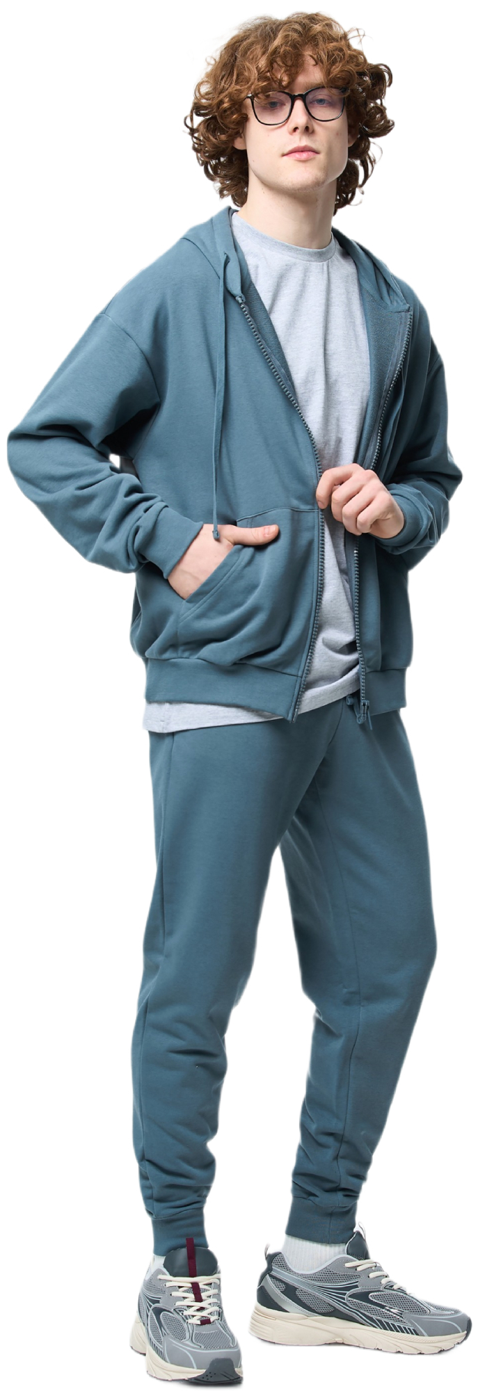 Штани-джогери чол Roza 230432 S темно-бірюзовіфото