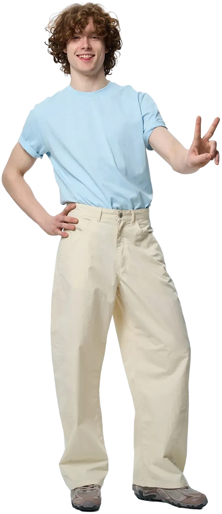 Футболка бавовняна чоловіча Roza 231101 2XL сіро-блакитнафото