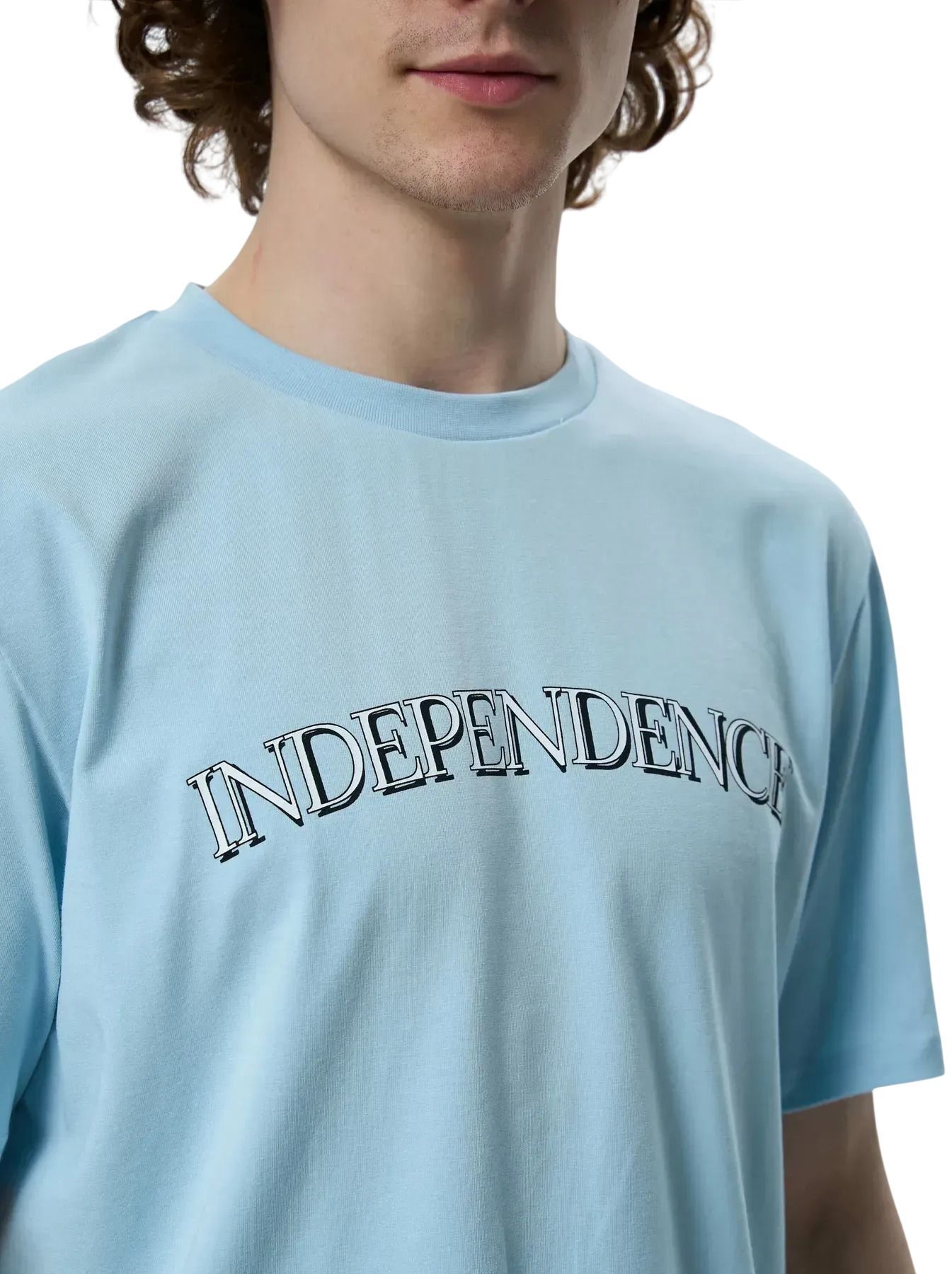 Футболка чоловіча Roza 220913 M сіро-блакитнафото