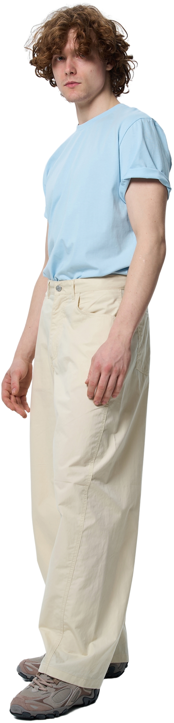 Футболка бавовняна чоловіча Roza 231101 M сіро-блакитнафото