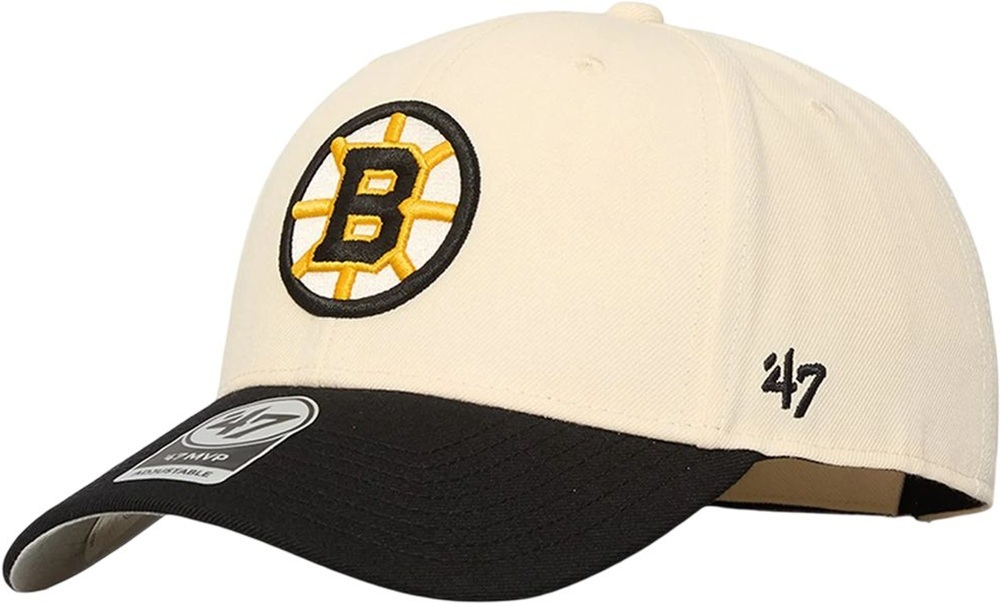 Кепка 47 Brand Brand Boston Bruins Two Tone MVPTT01WBV-NT бежева фото2