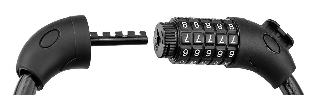 Замок протиугінний кодований Neo Tools, 120ммх12мм, чорнийфото