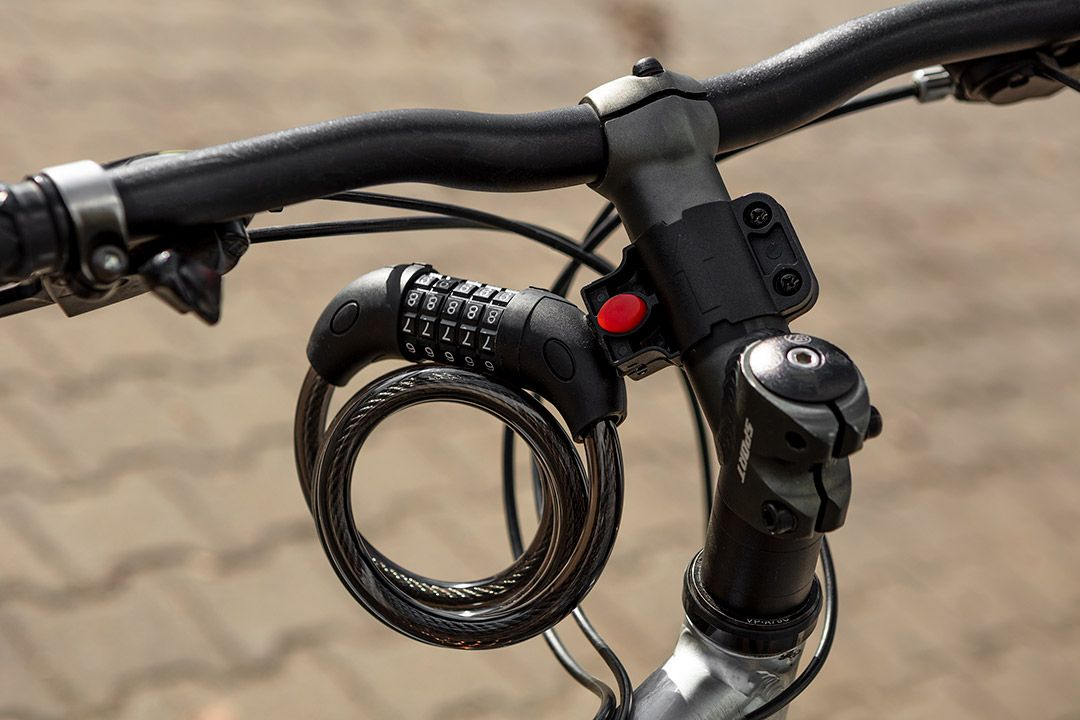 Замок протиугінний кодований Neo Tools, 120ммх12мм, чорнийфото